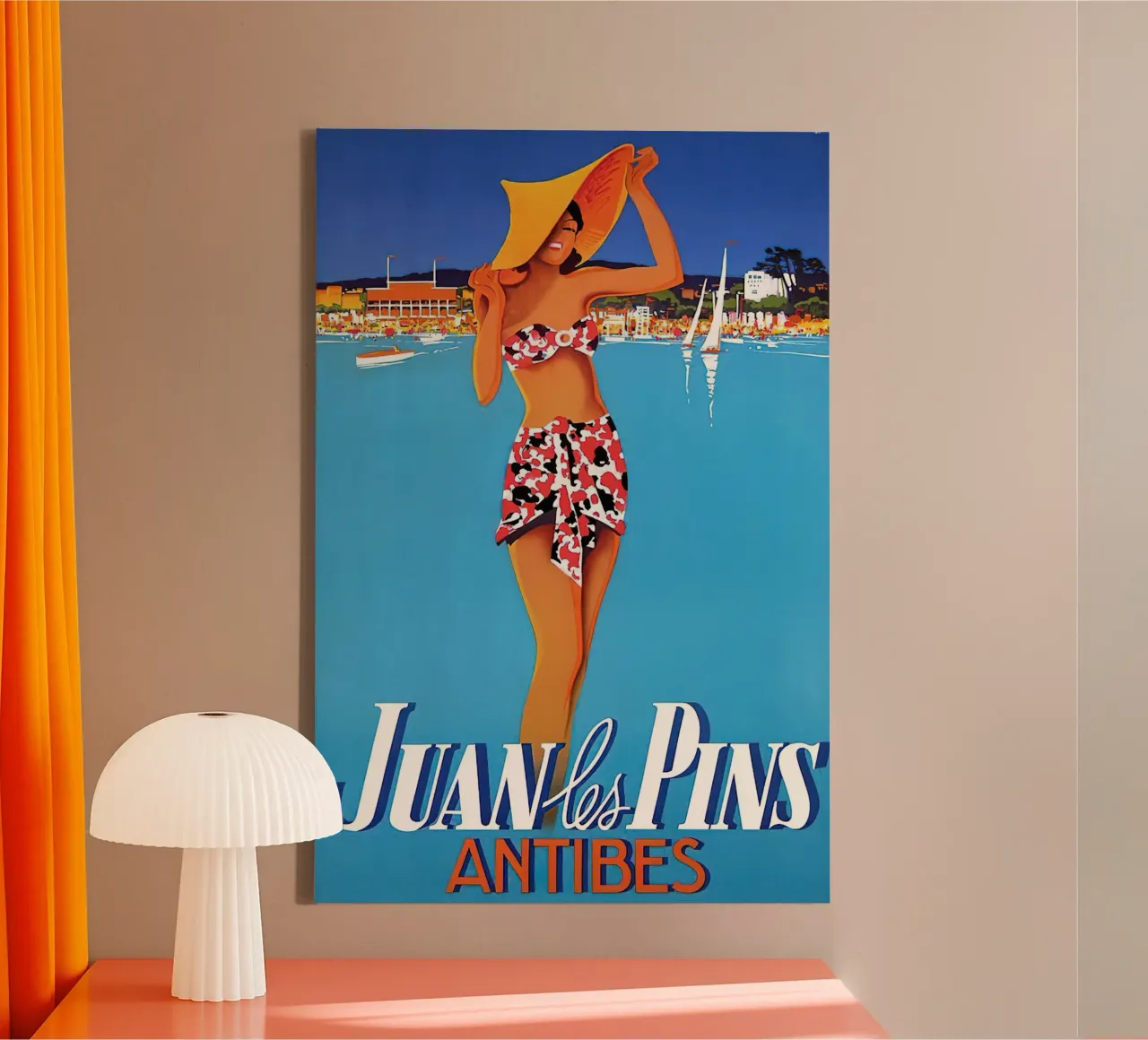 1937 FRANCIA Juan Les Pins tela con Cornice a cassetta da MisteryMachine
