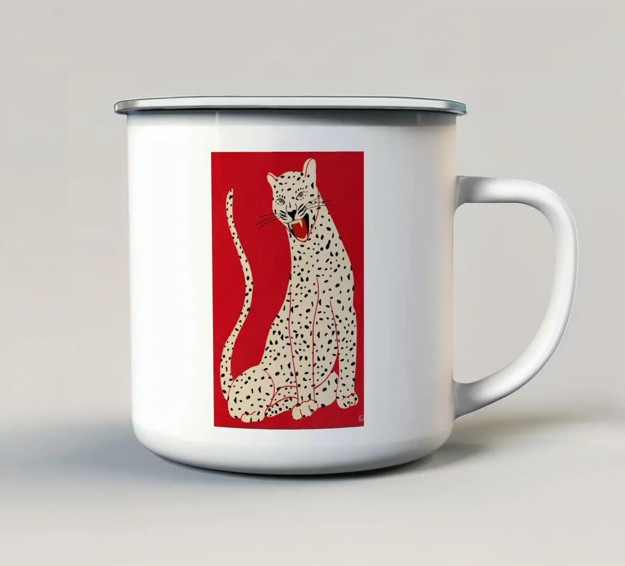 Simple Beast Emaille Tasse von Be Mart