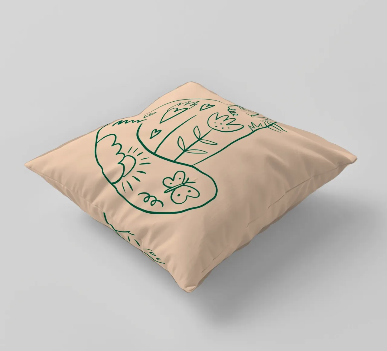 Tiny And Wild No 23 cuscino da treechild