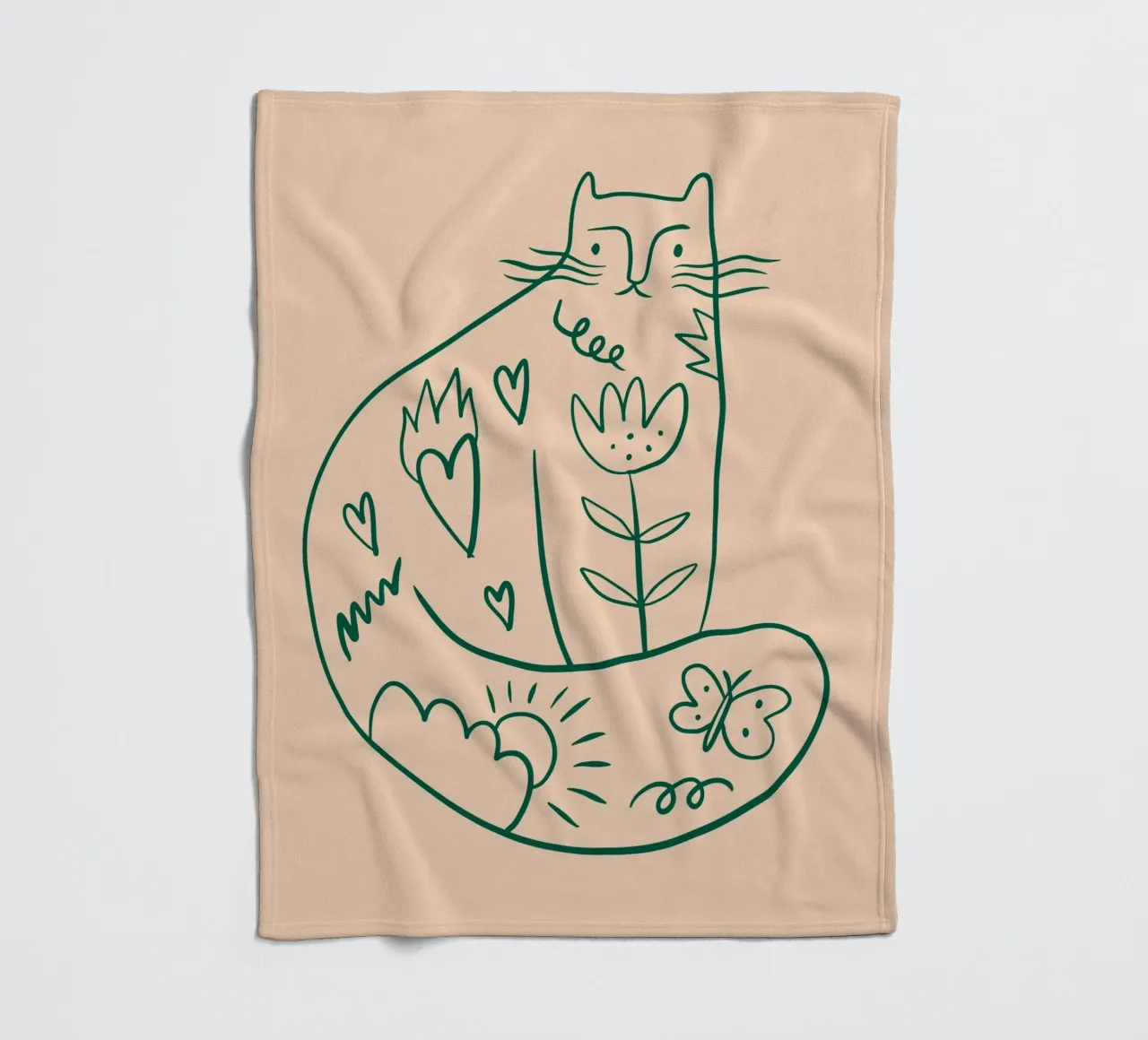 Tiny And Wild No 23 coperta in pile da treechild