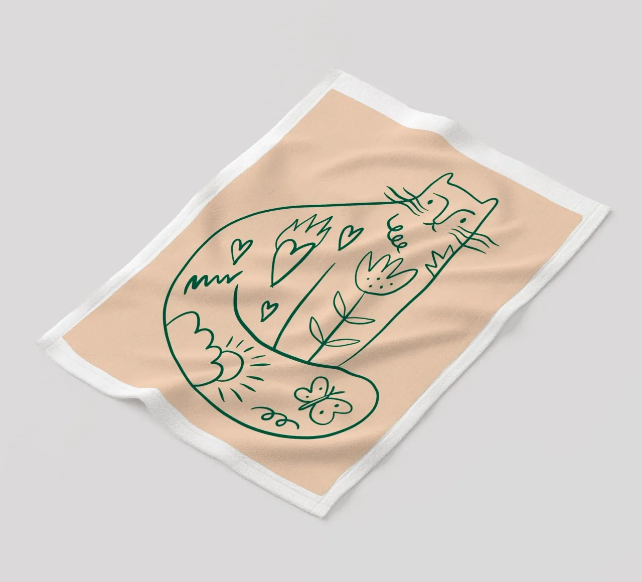 Tiny And Wild No 23 coperta in pile da treechild
