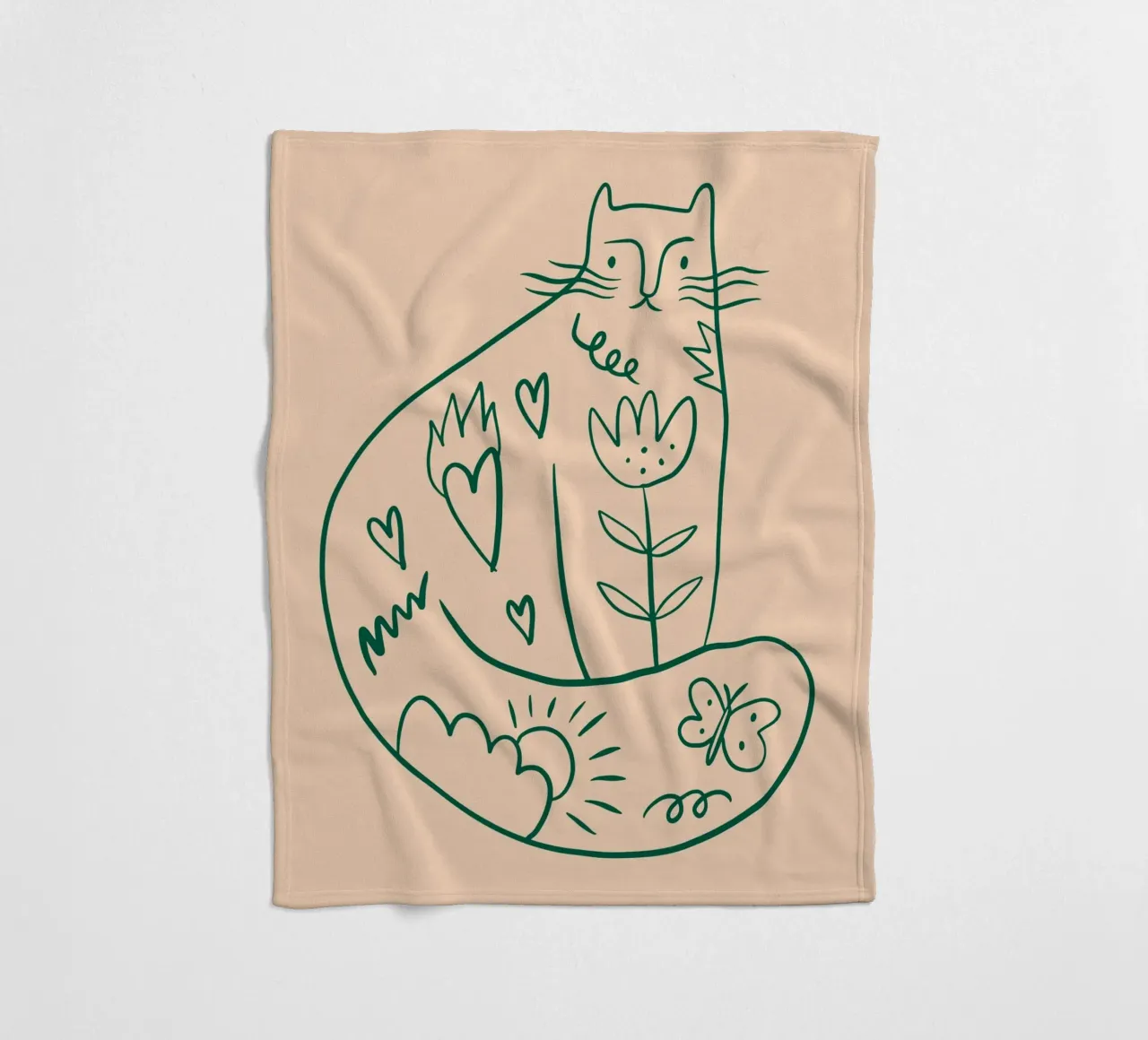Tiny And Wild No 23 coperta in pile da treechild