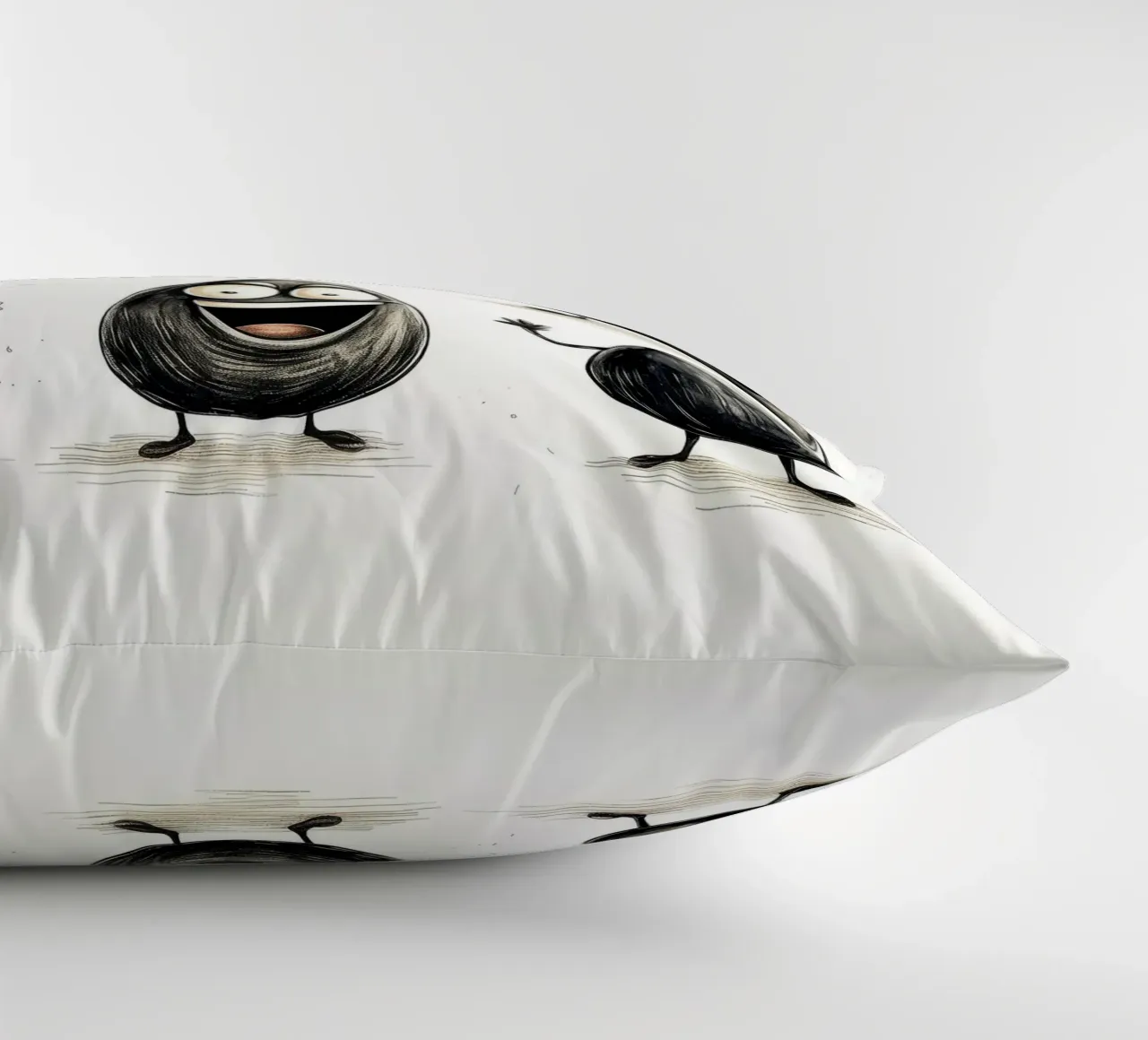 Retro Mussel Gang decorative cushion by Funny Animals