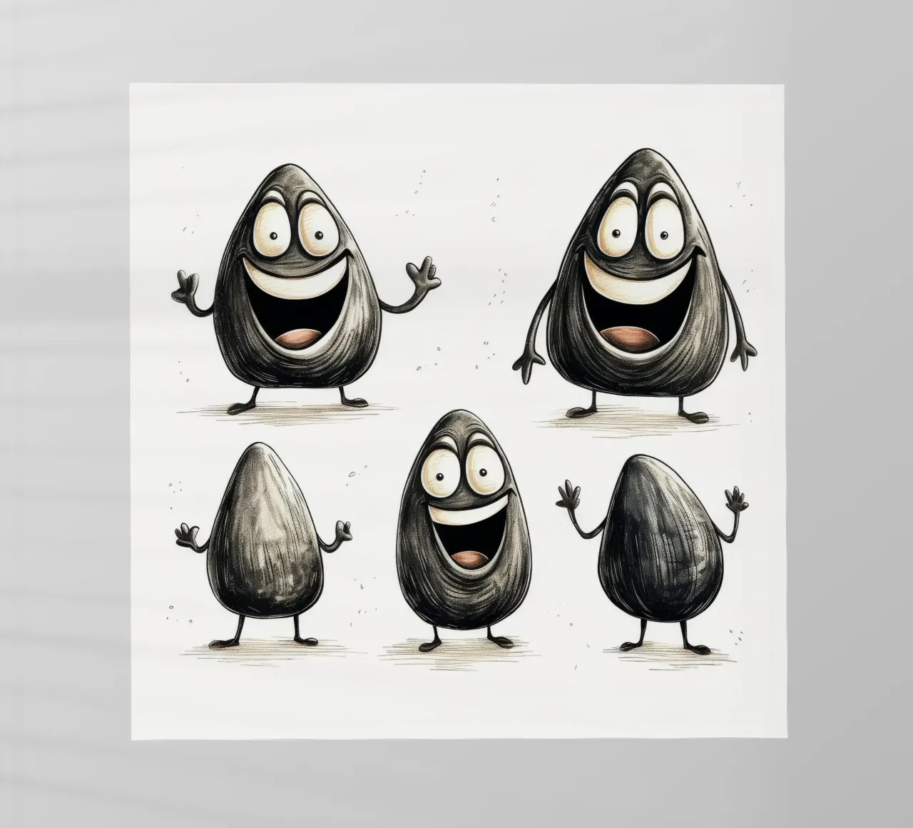 Retro Mussel Gang backlit film by Funny Animals