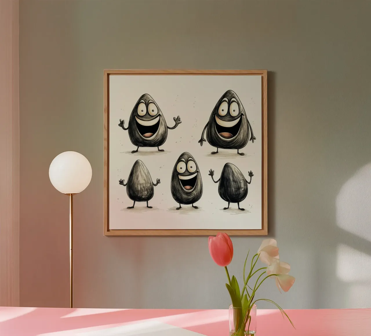 Gang di cozze retrò alluminio dibond da Funny Animals