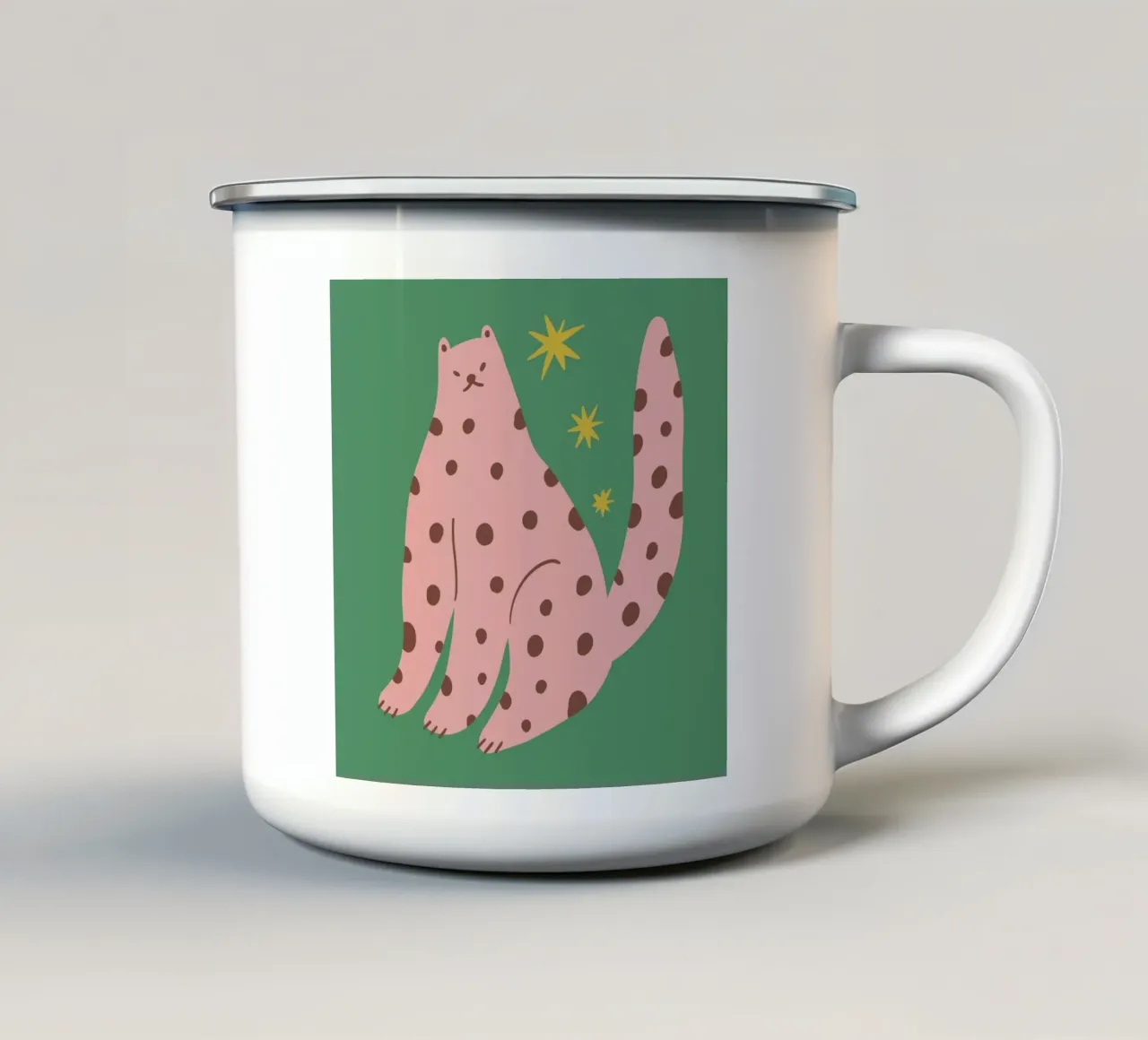 Tiny And Wild No 24 tazza in smalto da treechild