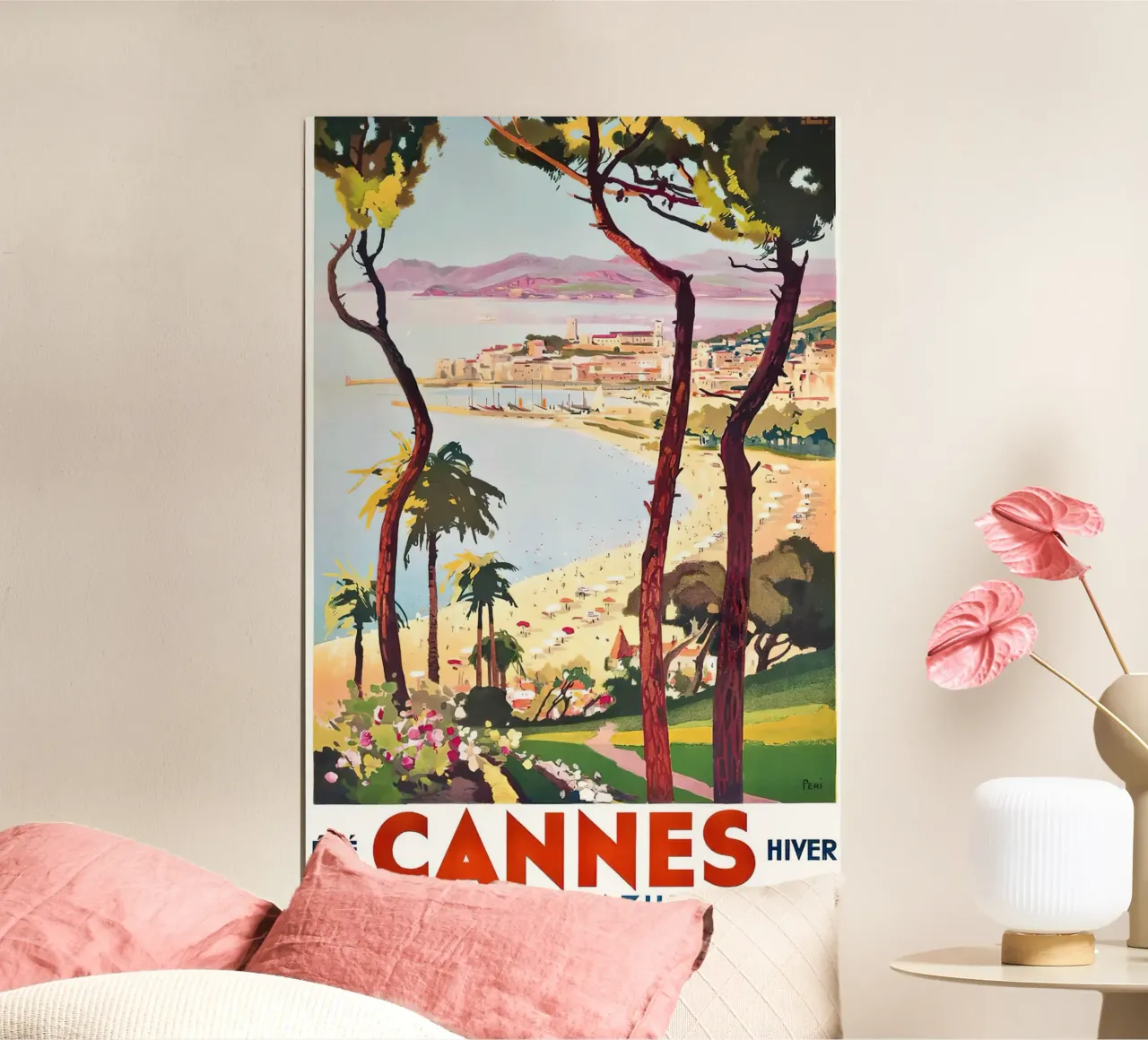1938 Francia Cannes Costa Azzurra Viaggi poster da MisteryMachine