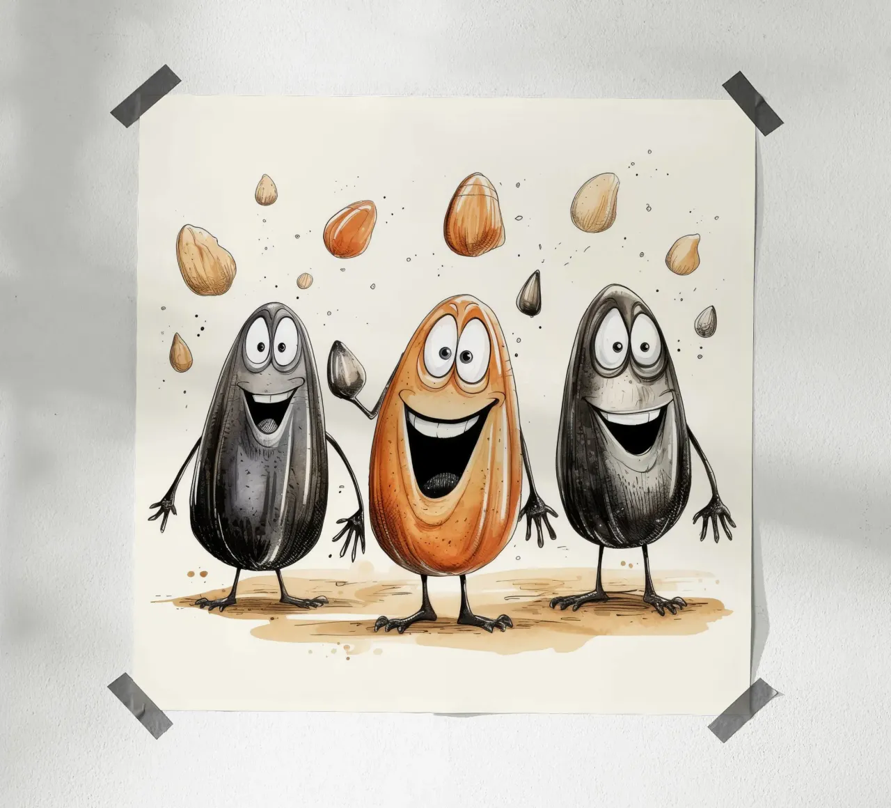 Retro Mussel Gang poster by Funny Animals
