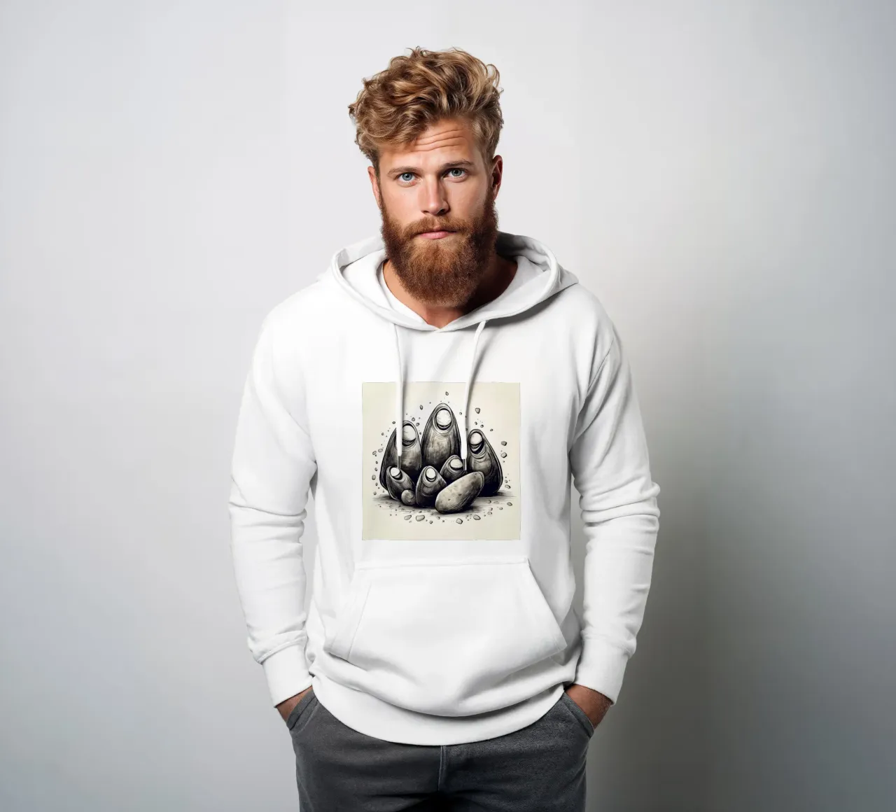 Gang di cozze retrò felpa con cappuccio da Funny Animals