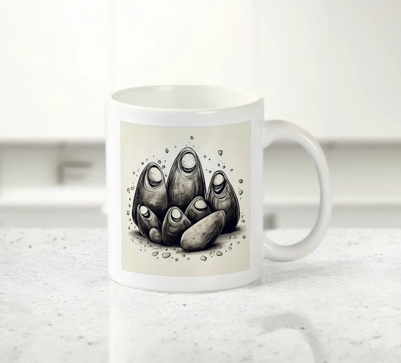 Gang di cozze retrò tazza in ceramica da Funny Animals