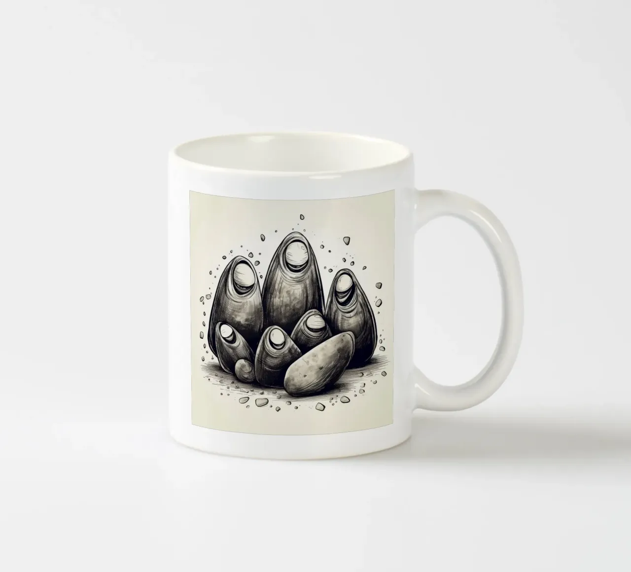 Gang di cozze retrò tazza in ceramica da Funny Animals