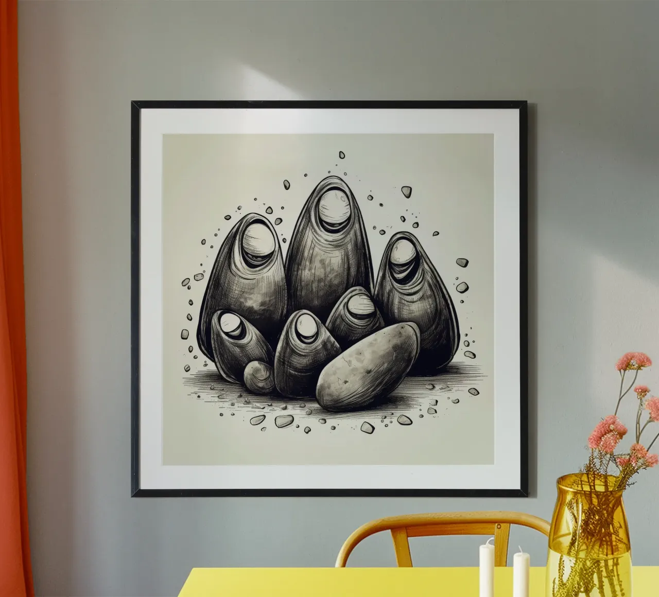 Gang di cozze retrò carta hahnemühle da Funny Animals