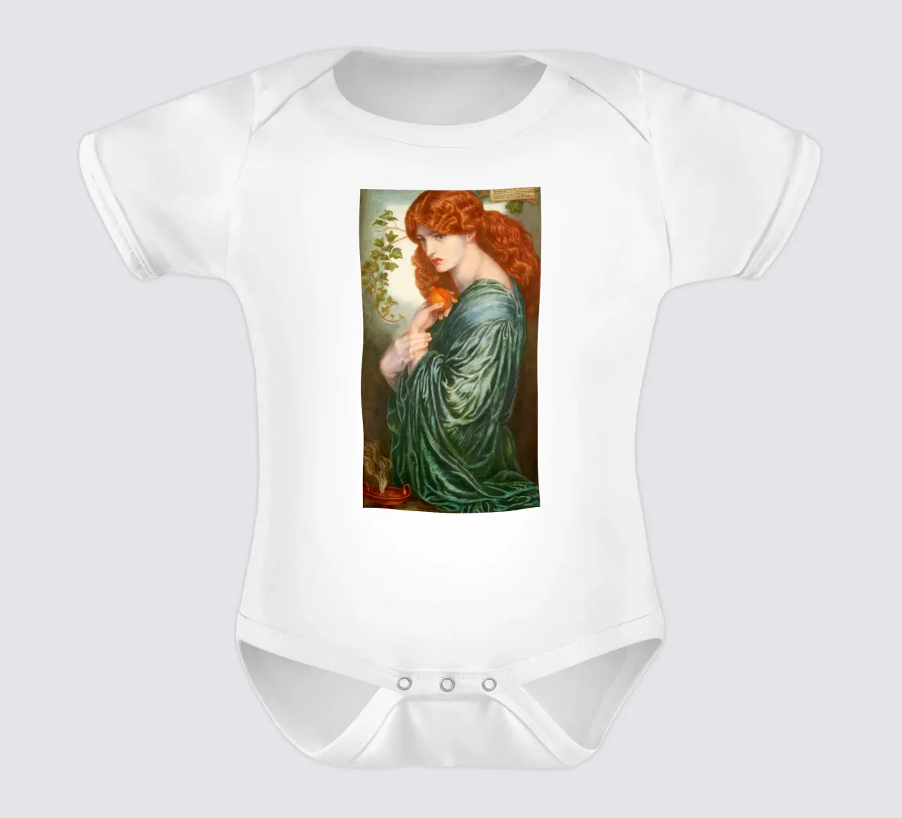 "Proserpine" by Dante Gabriel Rossetti body neonato maniche corte da Art History
