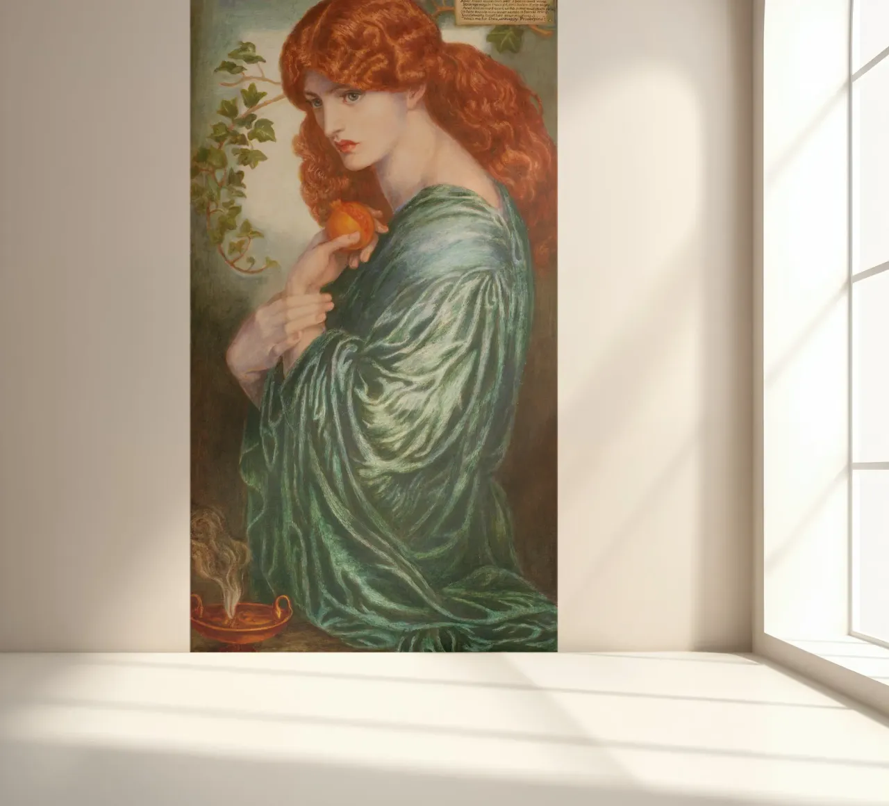 'Proserpine' by Dante Gabriel Rossetti photo wallpaper by Art History