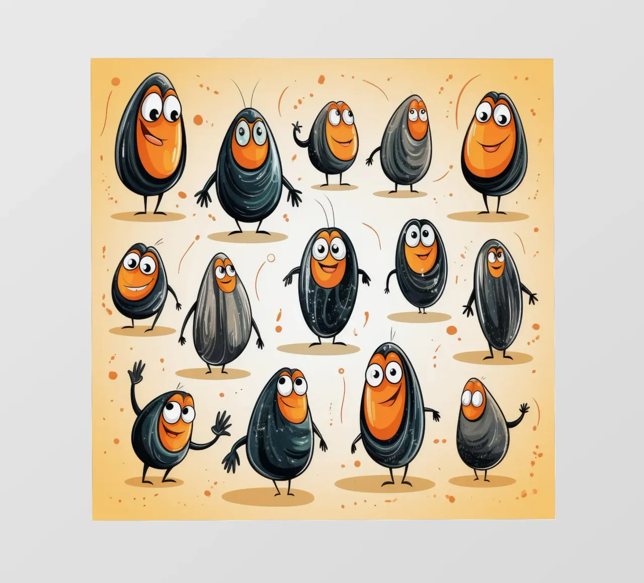Gang di cozze retrò telo in pvc da Funny Animals