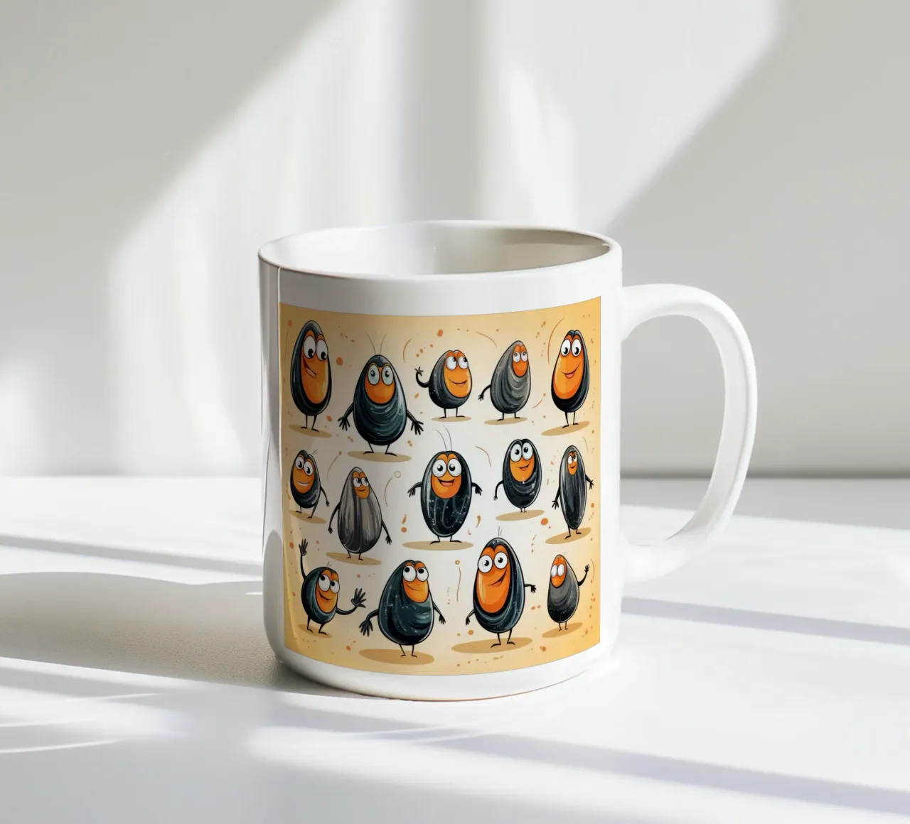 Gang di cozze retrò tazza in ceramica da Funny Animals
