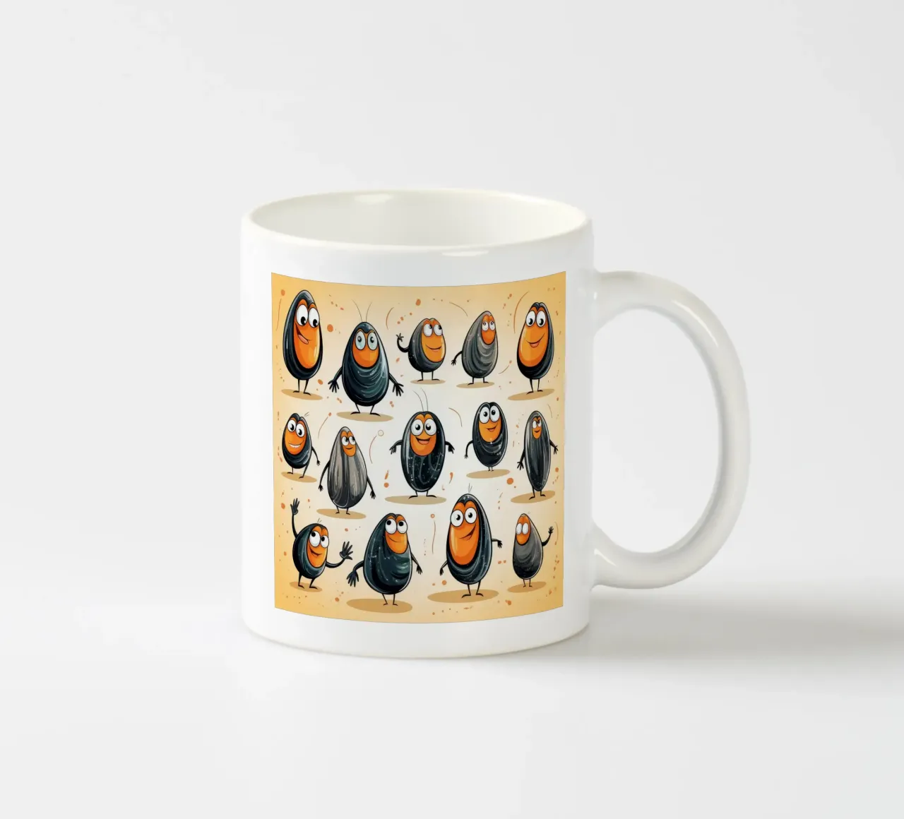 Gang di cozze retrò tazza in ceramica da Funny Animals