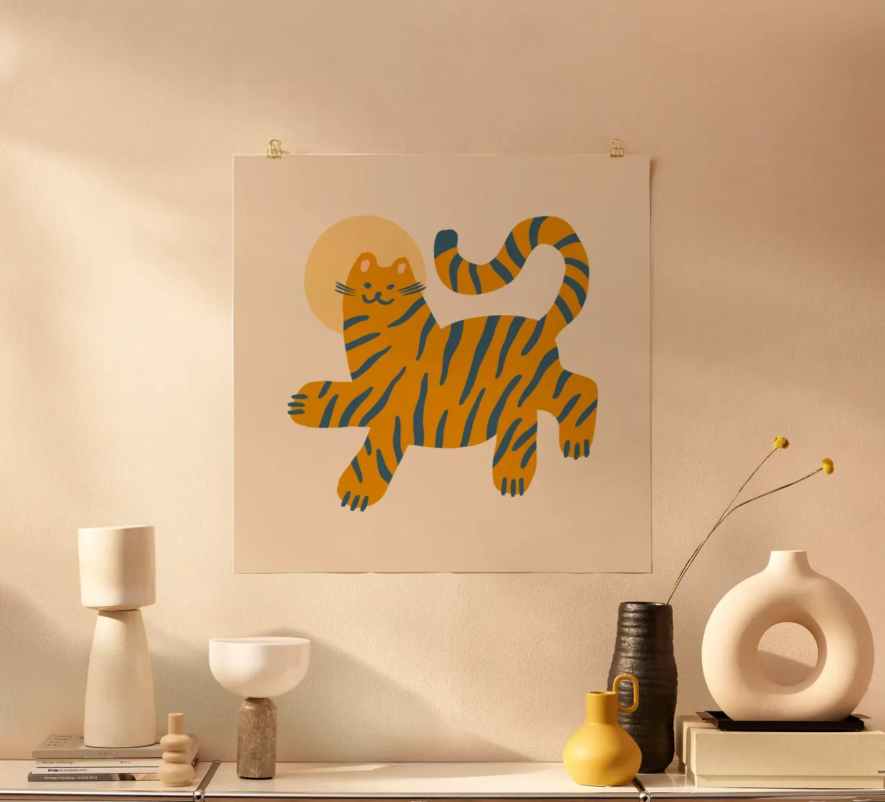 Tiny And Wild No 25 poster con telaio in plastica da treechild