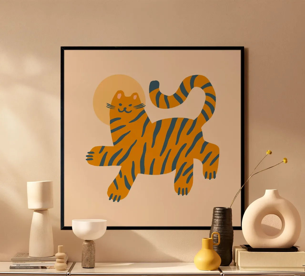 Tiny And Wild No 25 poster con telaio in plastica da treechild