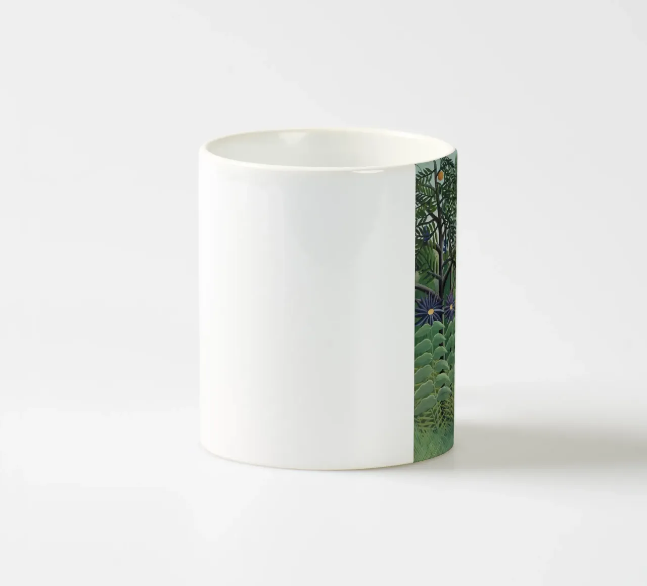 "Donna che cammina in una foresta esotica" di Henri Rousseau tazza in ceramica da Classic Art Prints