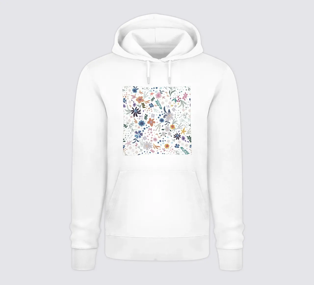 Fata modello floreale bianco HW felpa con cappuccio da gulsengunel