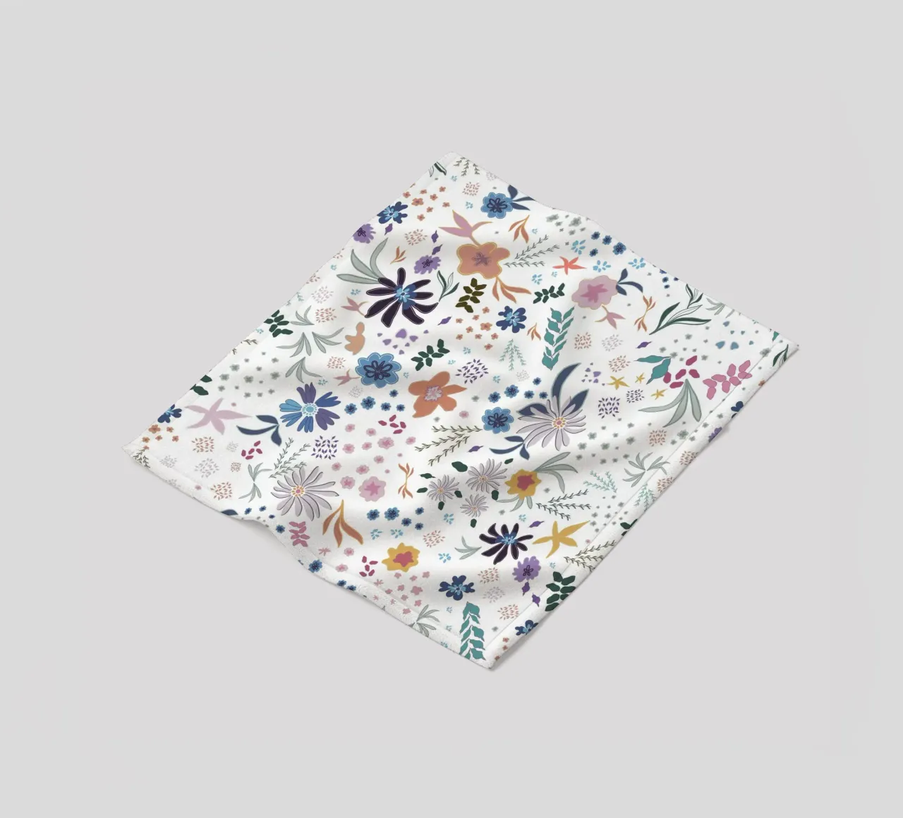 Fata modello floreale bianco HW coperta in pile da gulsengunel