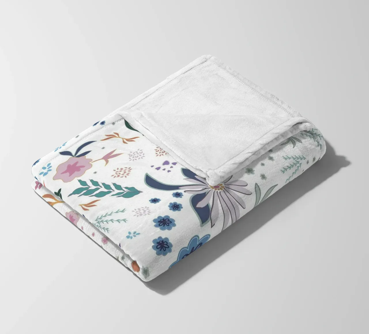 Fata modello floreale bianco HW coperta in pile da gulsengunel