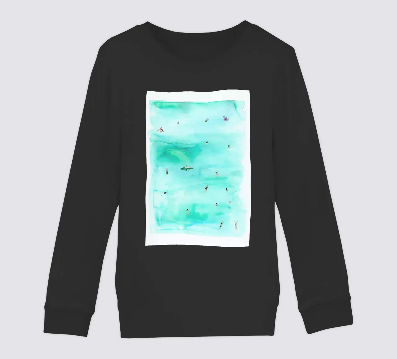 Swimmers kids sweatshirt by Isabelle Vandeplassche