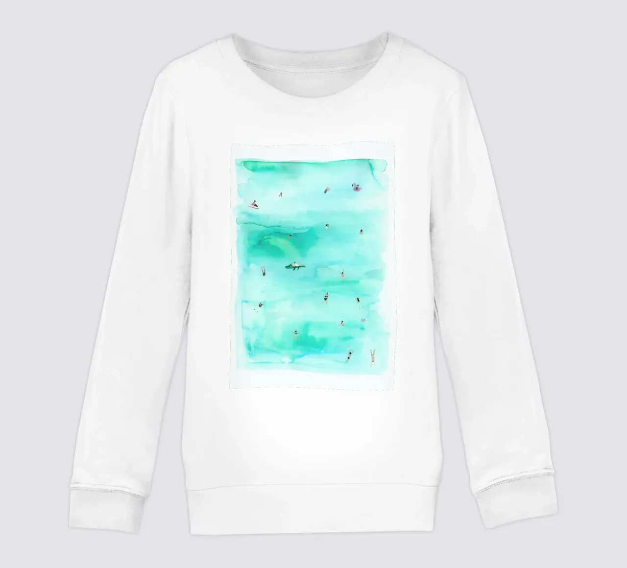 Swimmers kids sweatshirt by Isabelle Vandeplassche