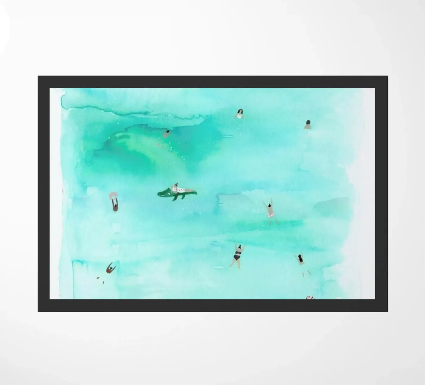 Swimmers doormat by Isabelle Vandeplassche