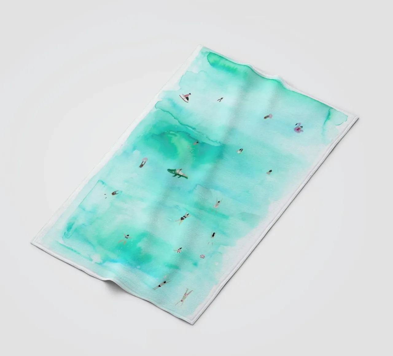 Swimmers fleece blanket by Isabelle Vandeplassche