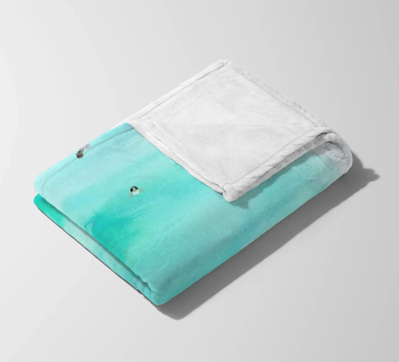 Swimmers fleece blanket by Isabelle Vandeplassche