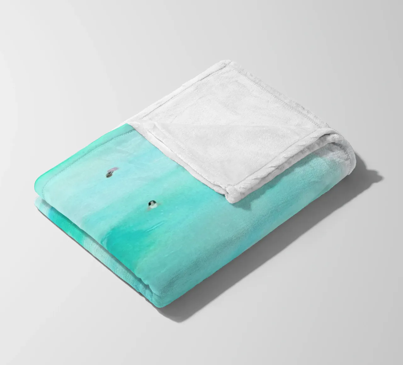 Swimmers fleece blanket by Isabelle Vandeplassche