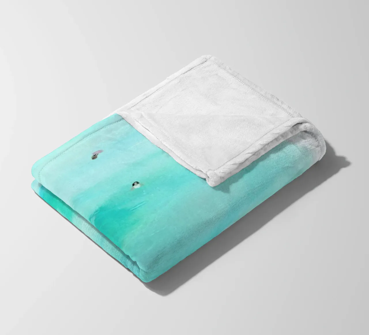 Swimmers fleece blanket by Isabelle Vandeplassche