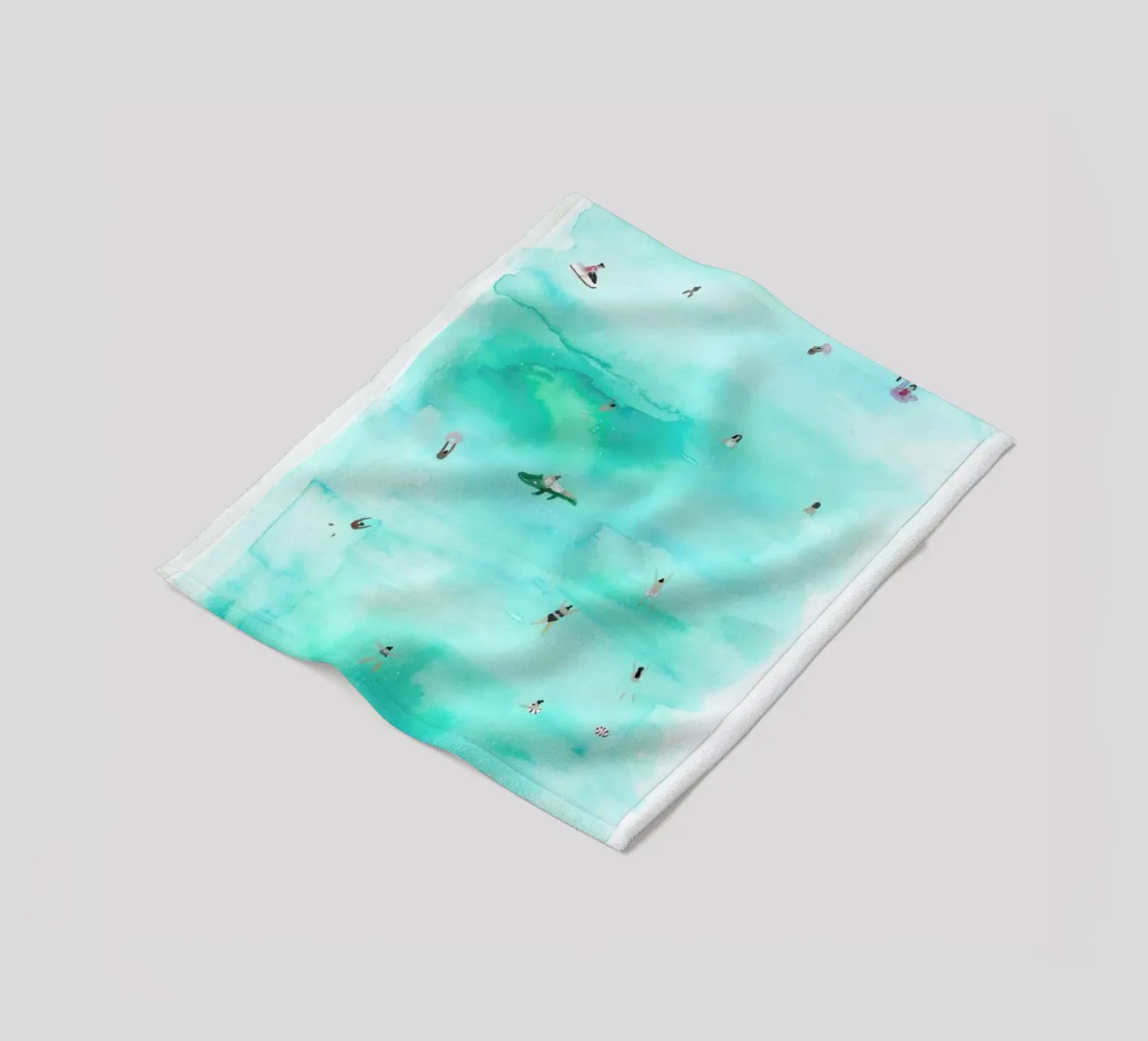 Swimmers fleece blanket by Isabelle Vandeplassche