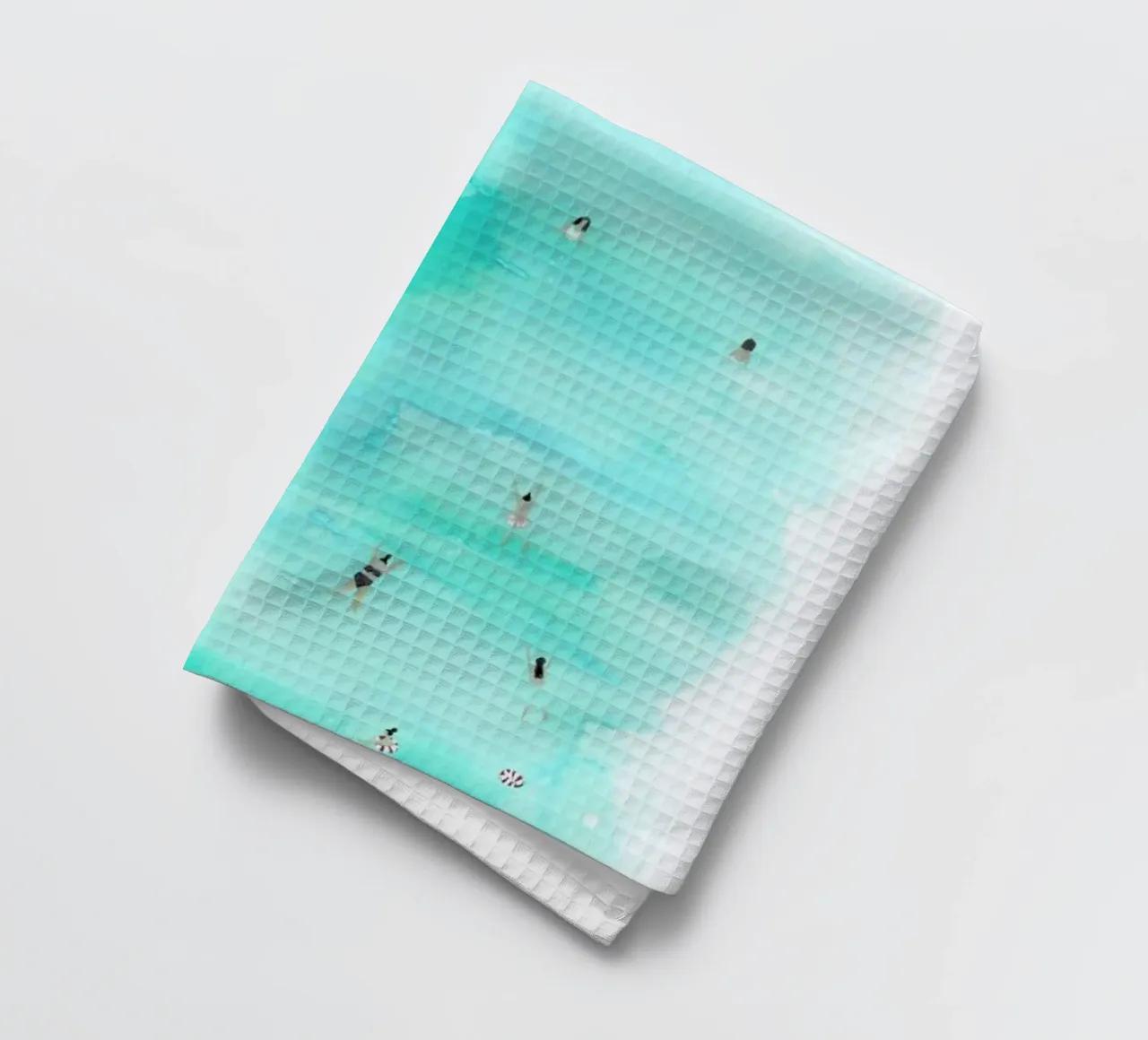 Swimmers tea towel by Isabelle Vandeplassche