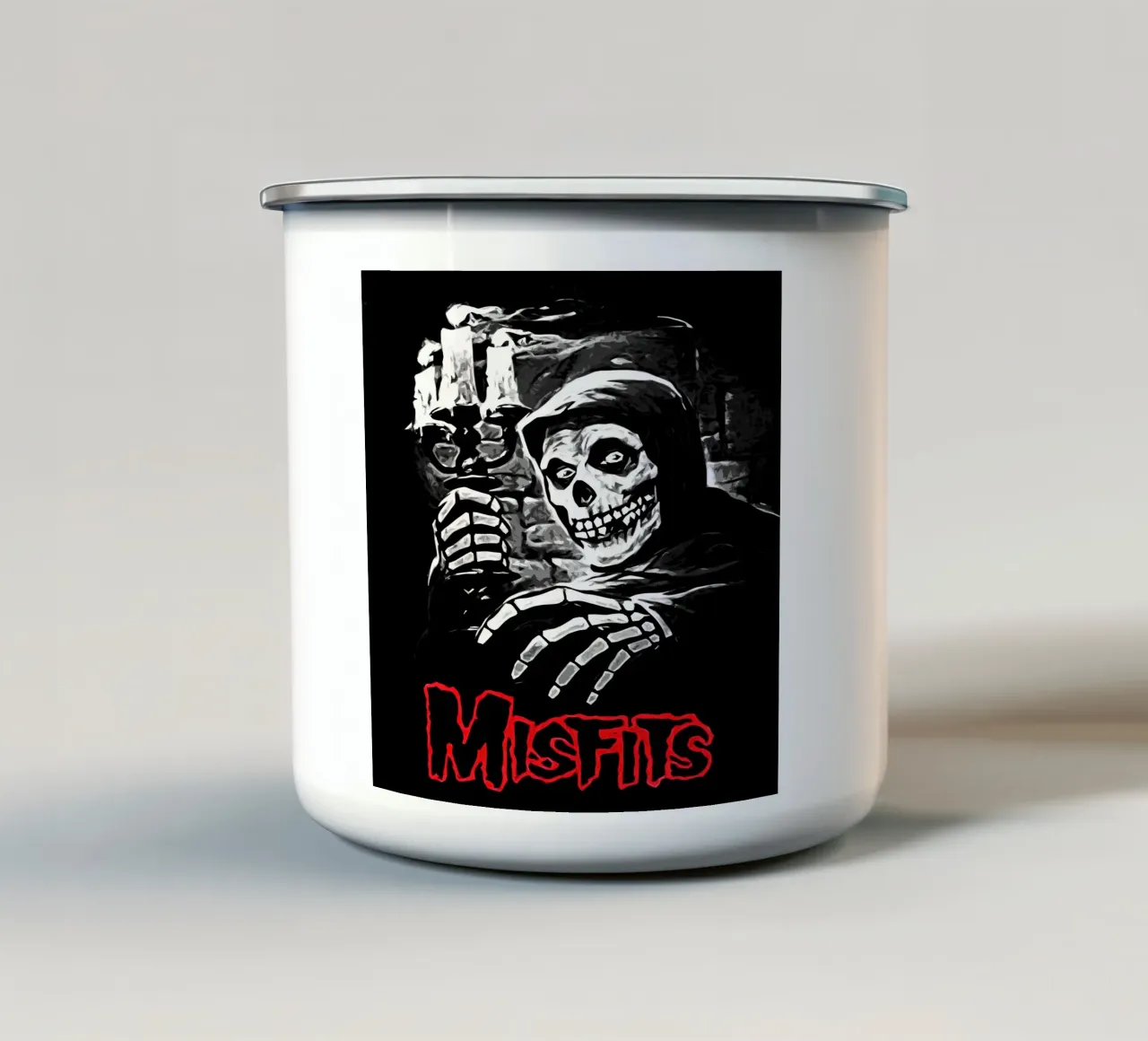 Misfits 1 Arte tazza in smalto da music soul