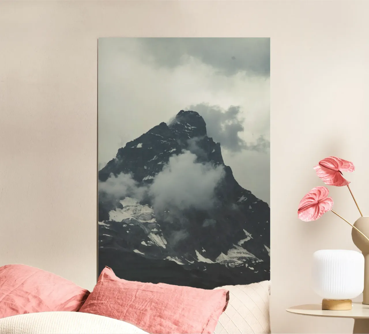 Sussurri delle Alpi poster con telaio in legno da PhotoVibe Decor