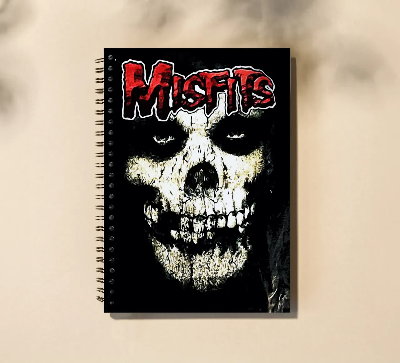 Misfits 2 Art spiral notebook by music soul