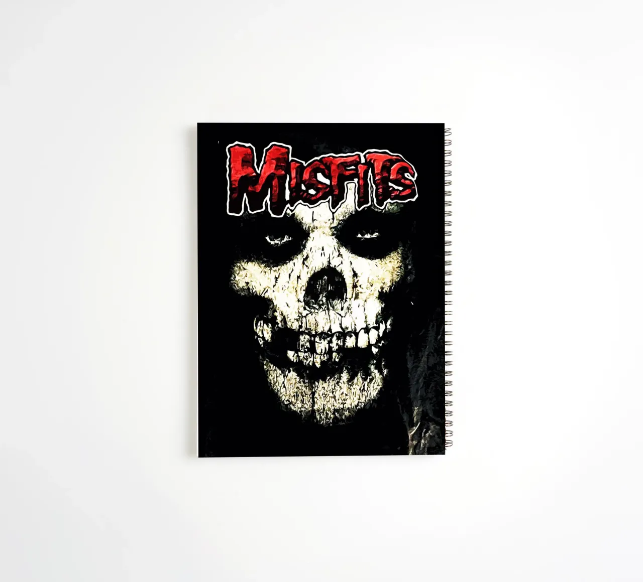 Misfits 2 Art spiral notebook by music soul