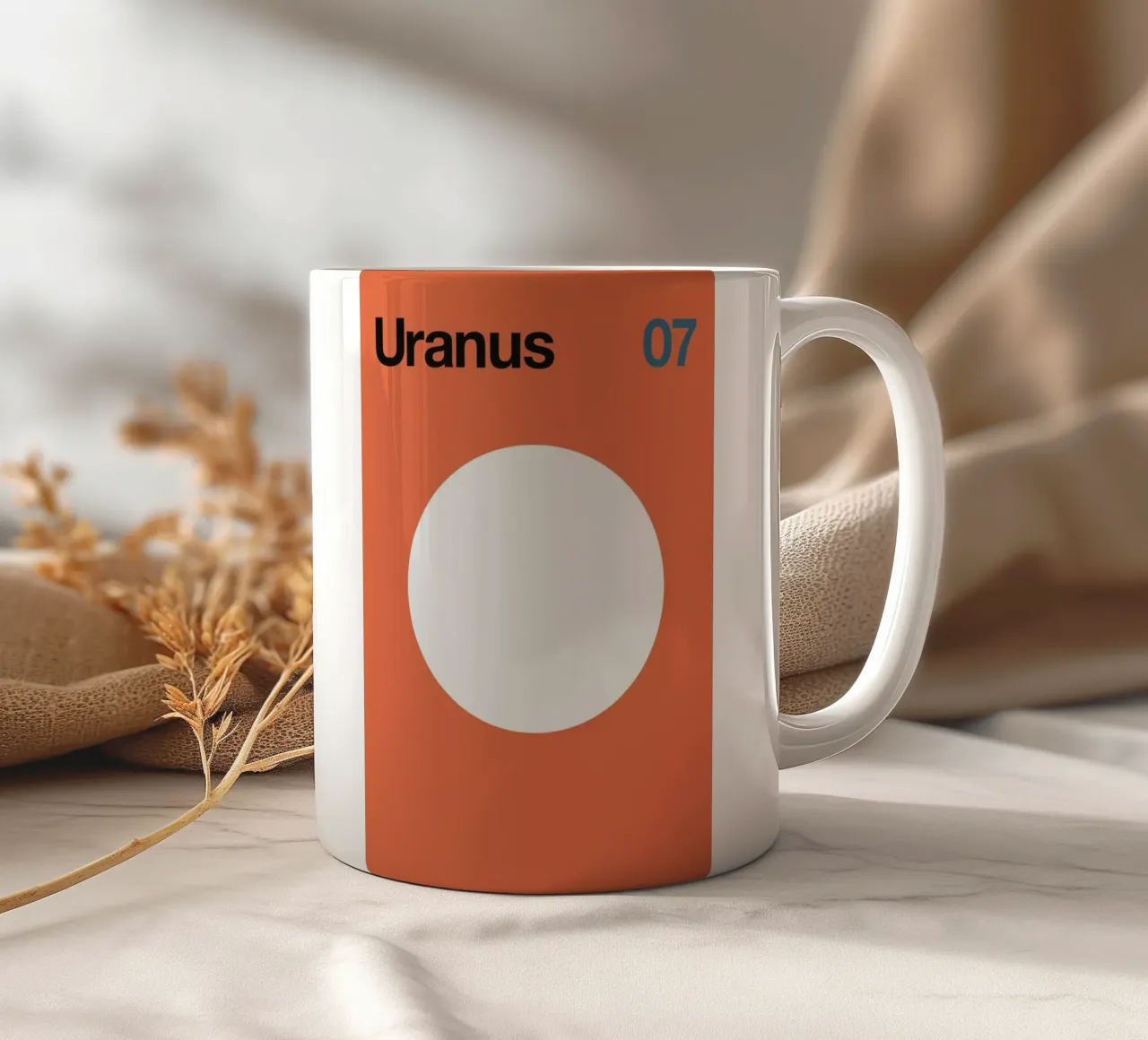 Uranus 07 tazza in ceramica da Florent Bodart