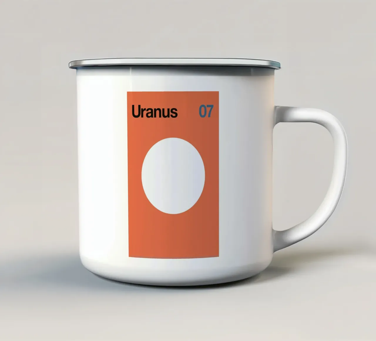 Uranus 07 tazza in smalto da Florent Bodart