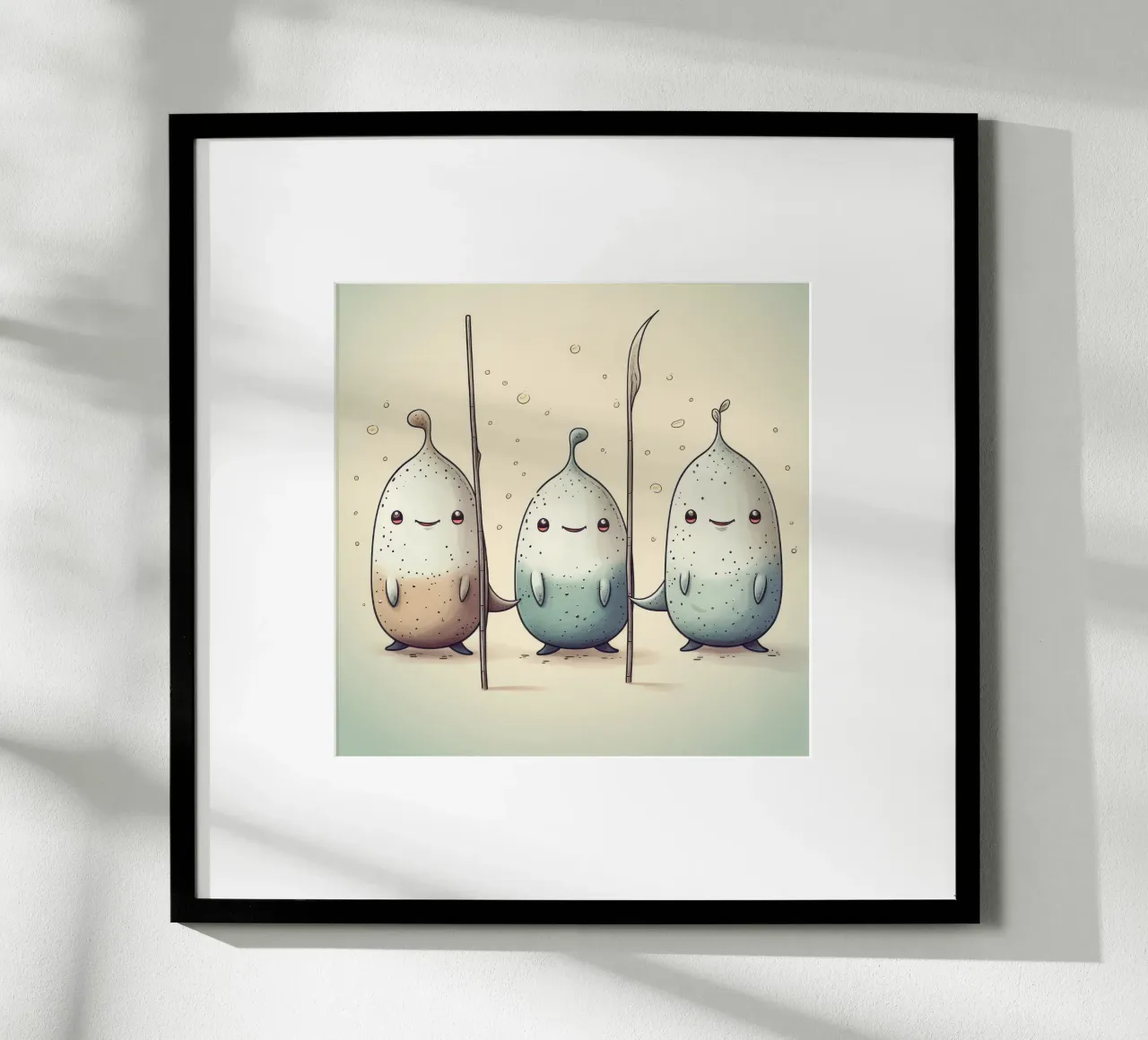 La banda dei Narvalo retrò carta hahnemühle da Funny Animals