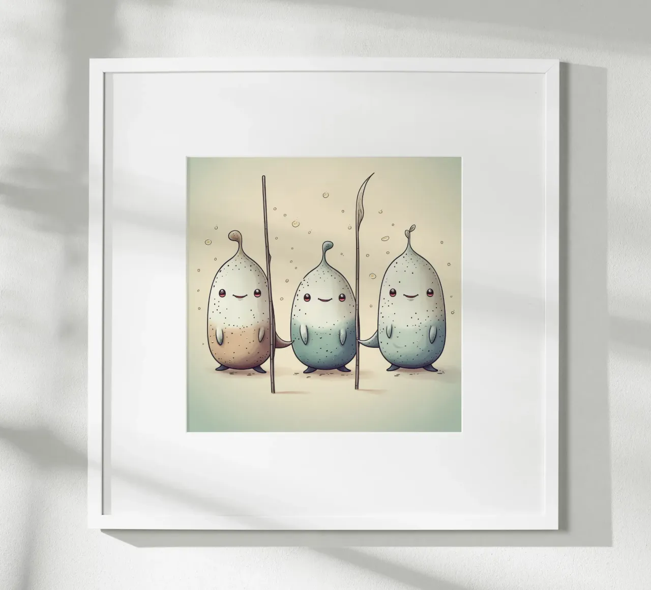 La banda dei Narvalo retrò carta hahnemühle da Funny Animals