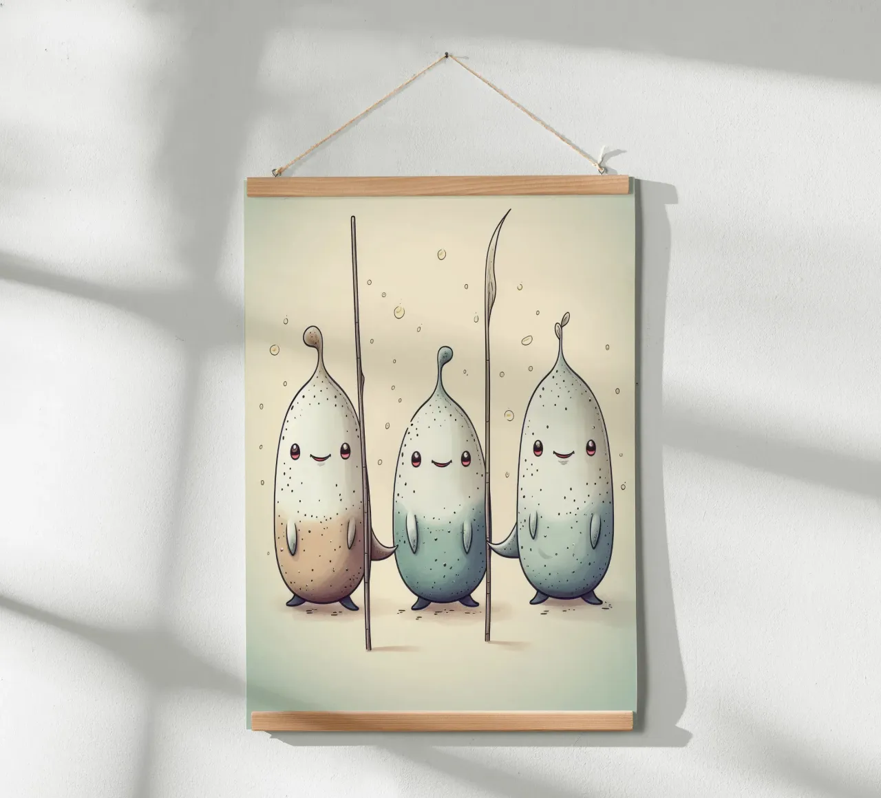 La banda dei Narvalo retrò carta hahnemühle da Funny Animals
