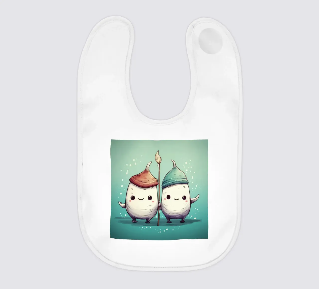 Duo di Narvalo retrò bavaglino da Funny Animals