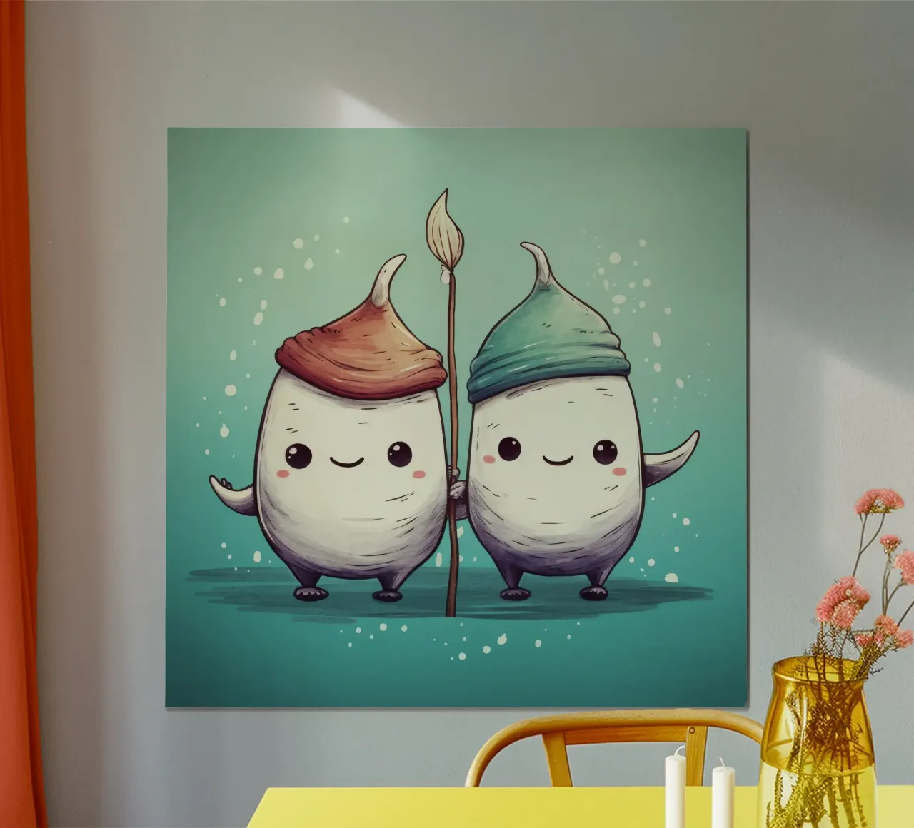 Duo di Narvalo retrò carta hahnemühle da Funny Animals