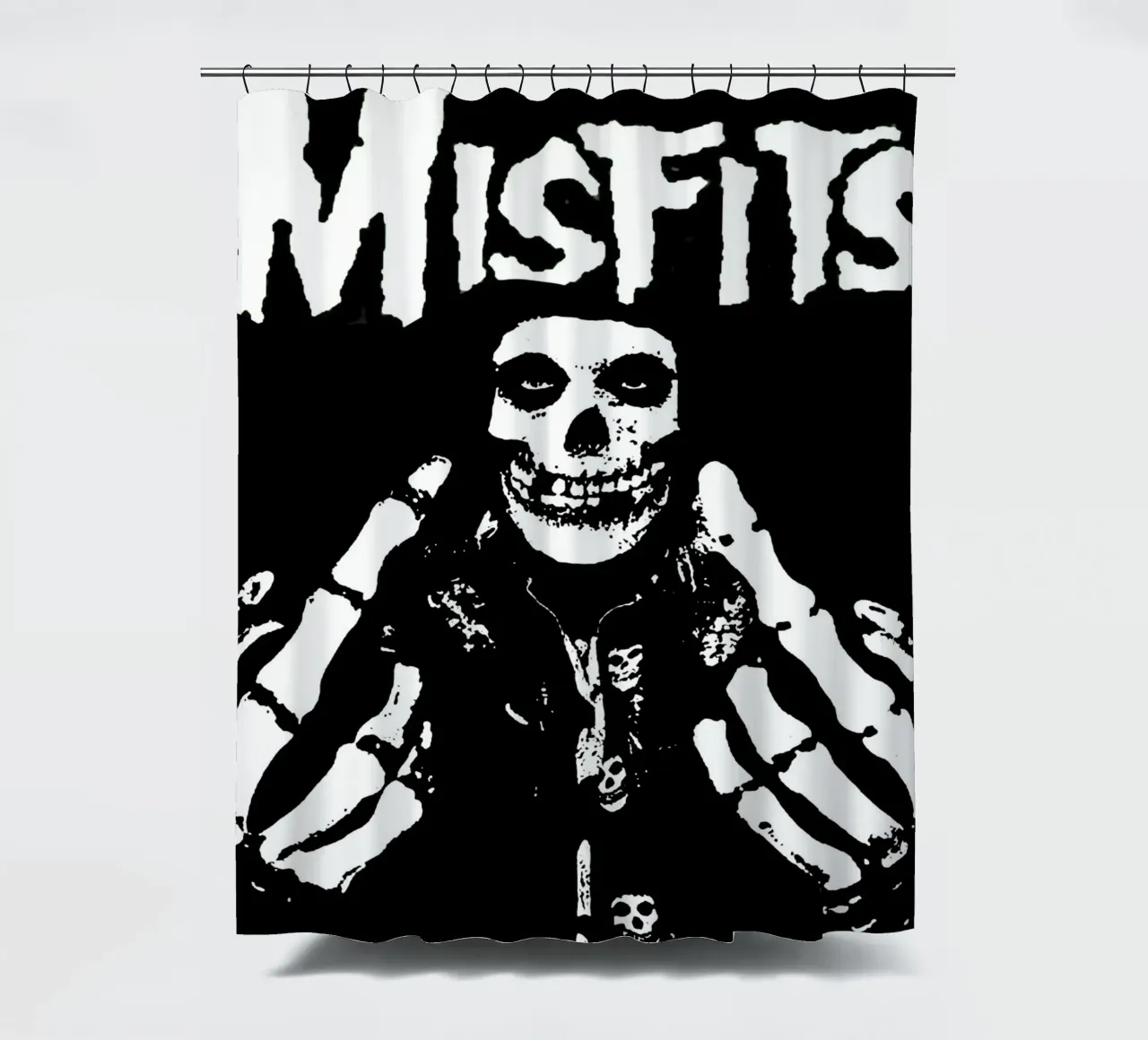 Misfits 4 Art shower curtain by music soul