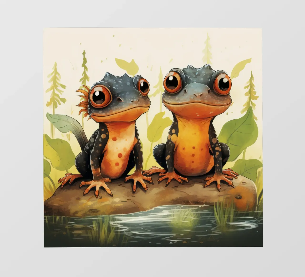 Duo retrò Newt pellicola backlit da Funny Animals