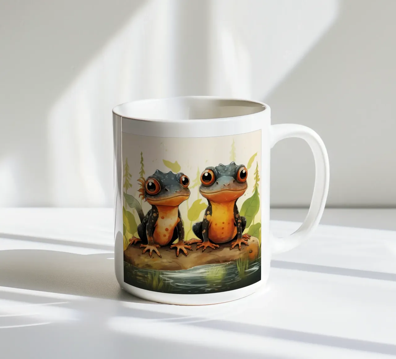 Duo retrò Newt tazza in ceramica da Funny Animals